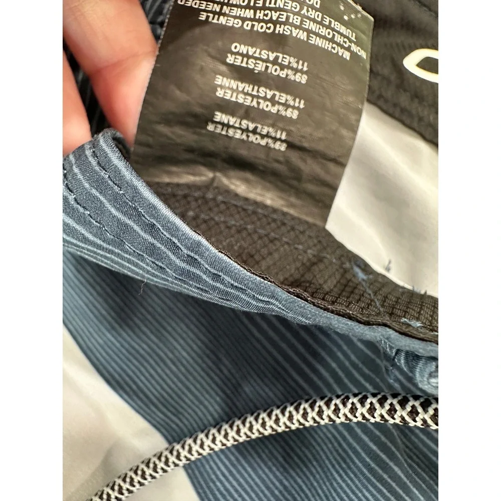 O'Neill Men's Board Shorts Size 28 Blue Striped‎ Beach Swim Trunks